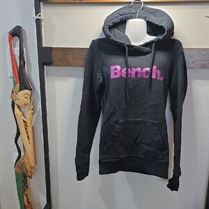 Bench Women's Black and Purple Hoodie Sweater